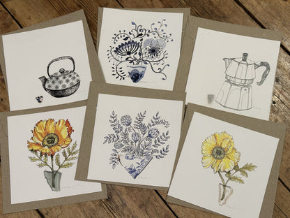 Set of Six Art Cards